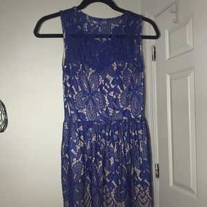 Beautiful Sapphire Blue Lace Dress